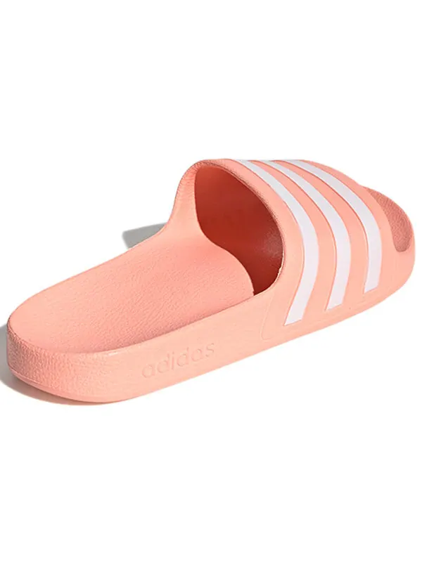 Тапочки adilette pink and white aqua Adidas — изображение 4 из 4, оранжевый