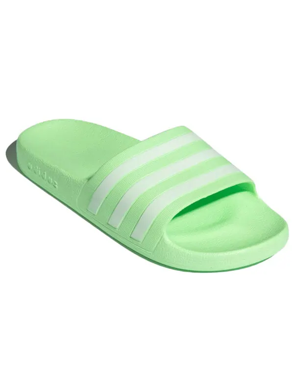 Тапочки slide adilette aqua green/white Adidas — изображение 3 из 4, зеленый/белый