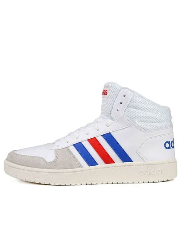 Кроссовки hoops 2.0 средние Adidas — изображение 1 из 4, белый