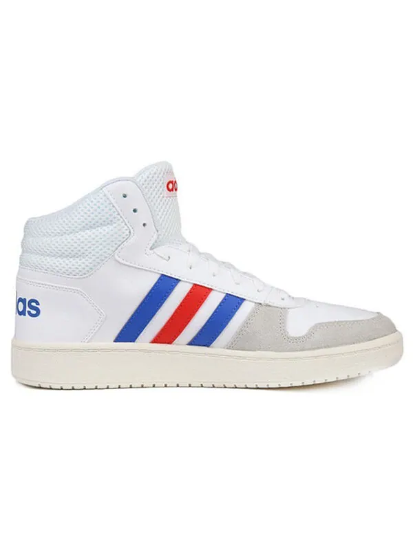 Кроссовки hoops 2.0 средние Adidas — изображение 2 из 4, белый