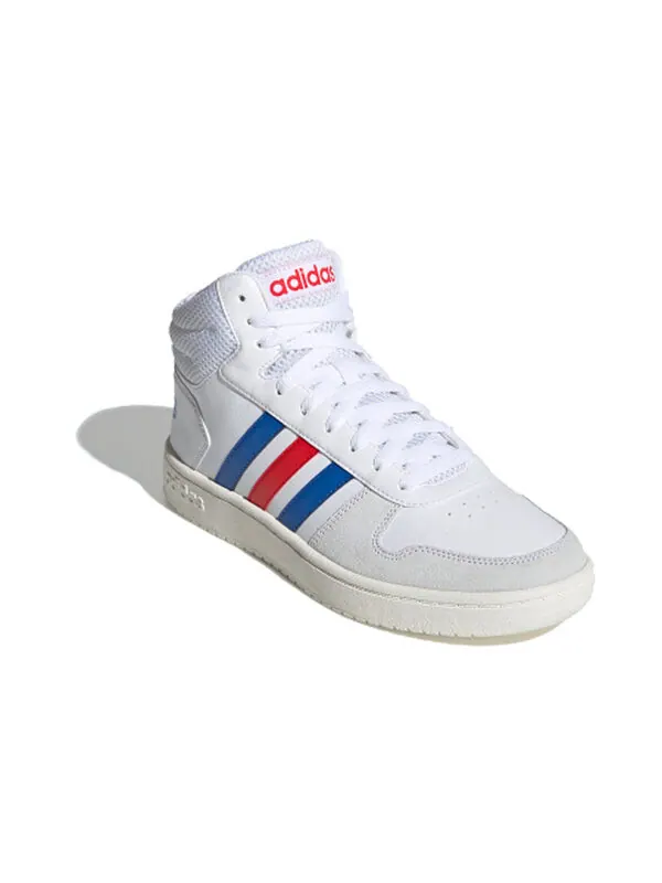 Кроссовки hoops 2.0 средние Adidas — изображение 3 из 4, белый