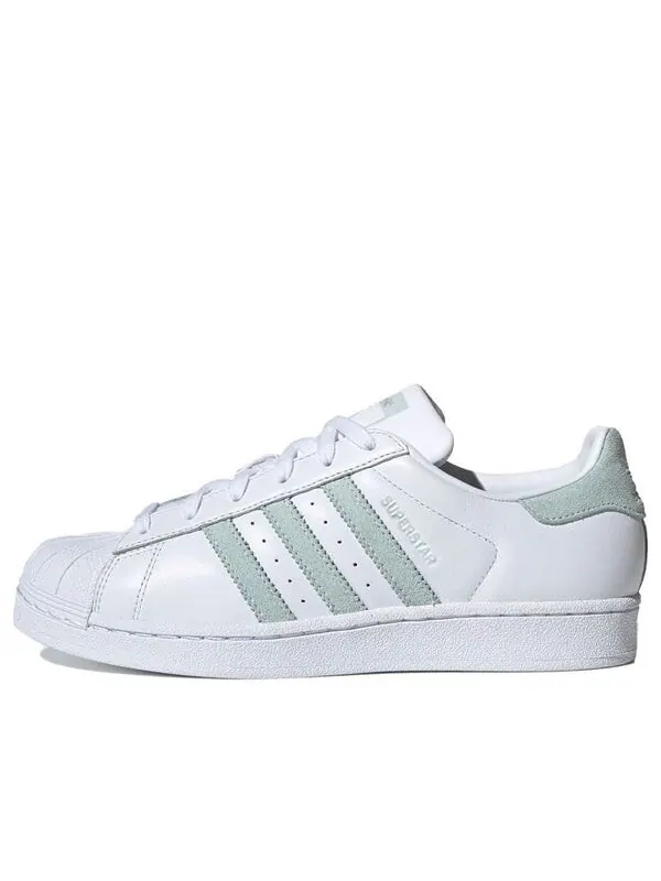 Кроссовки женские Adidas Superstar — изображение 1 из 4, белый/светлый зеленый