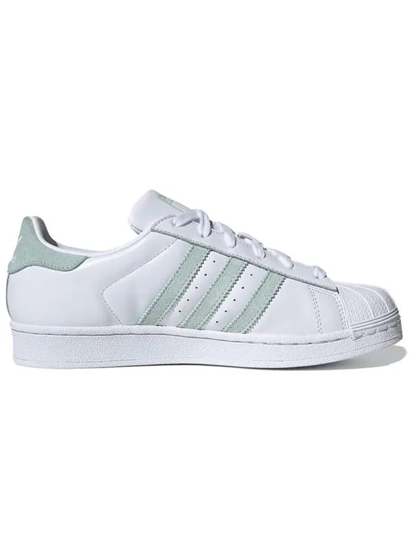 Кроссовки женские Adidas Superstar — изображение 2 из 4, белый/светлый зеленый