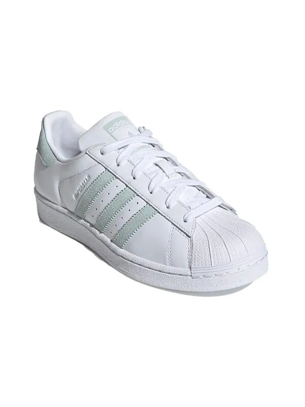 Кроссовки женские Adidas Superstar — изображение 3 из 4, белый/светлый зеленый
