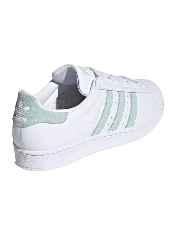Кроссовки женские Adidas Superstar — изображение 4 из 4, белый/светлый зеленый