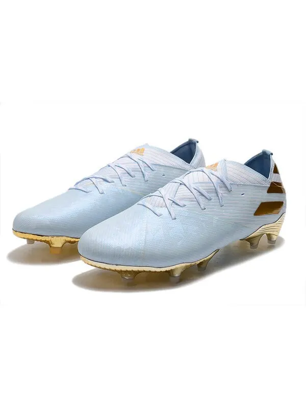 Кроссовки nemeziz messi 19.1 fg 15 год Adidas — изображение 2 из 4, голубой золотистый
