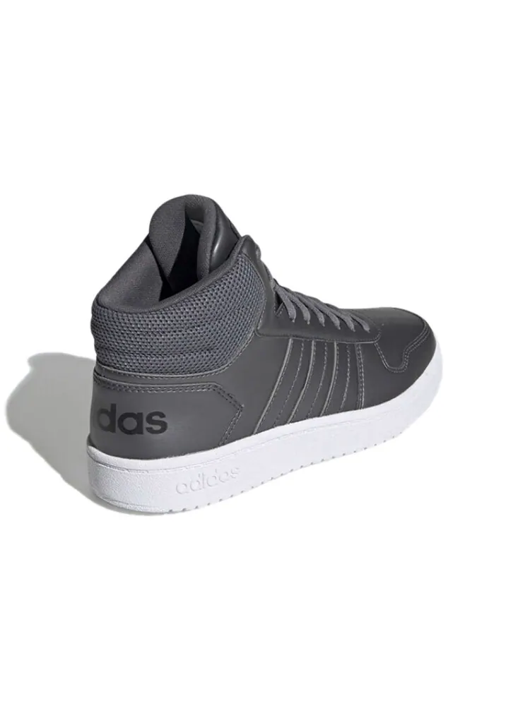 Баскетбольные кроссовки Hoops 2.0 Vintage женские, среднего размера, серые/белые Adidas Neo — изображение 4 из 6