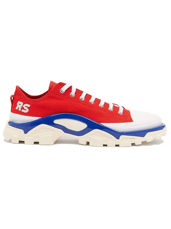 Кроссовки raf simons x detroit runner 'red' Adidas — изображение 3 из 4, красный/синий