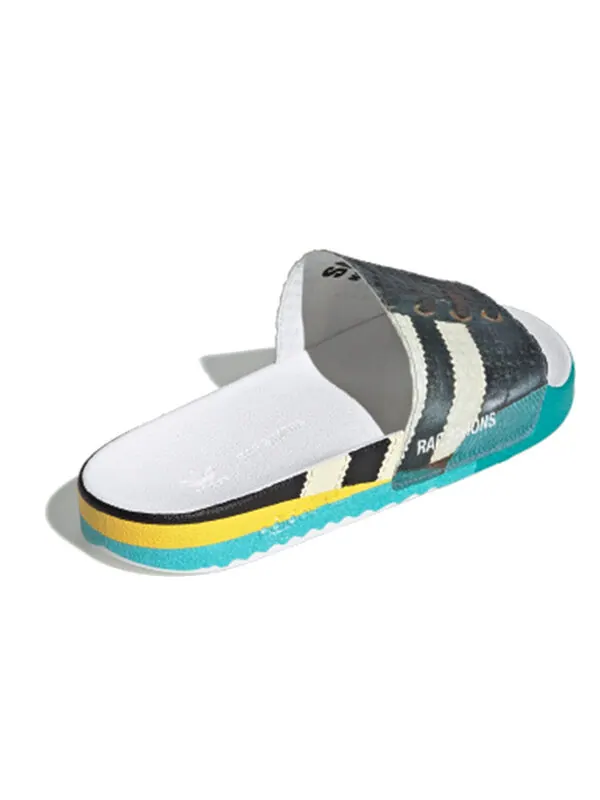 Тапочки x raf simons samba adilette slides 'trompe l'oeil' Adidas — изображение 2 из 4, черный