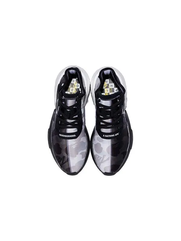 Кроссовки xa bathing ape x neighborhood pod s3.1 Adidas — изображение 3 из 4, черный