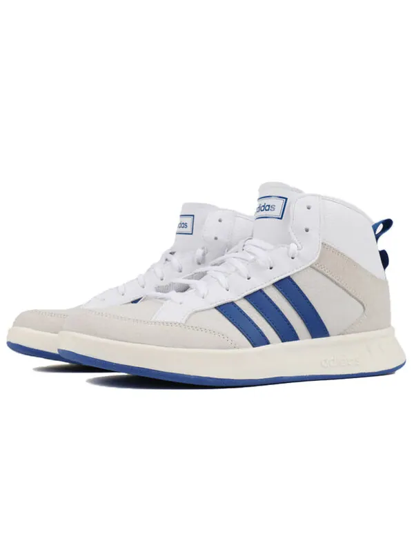 Кроссовки Court80s mid Adidas — изображение 3 из 4, белый/синий