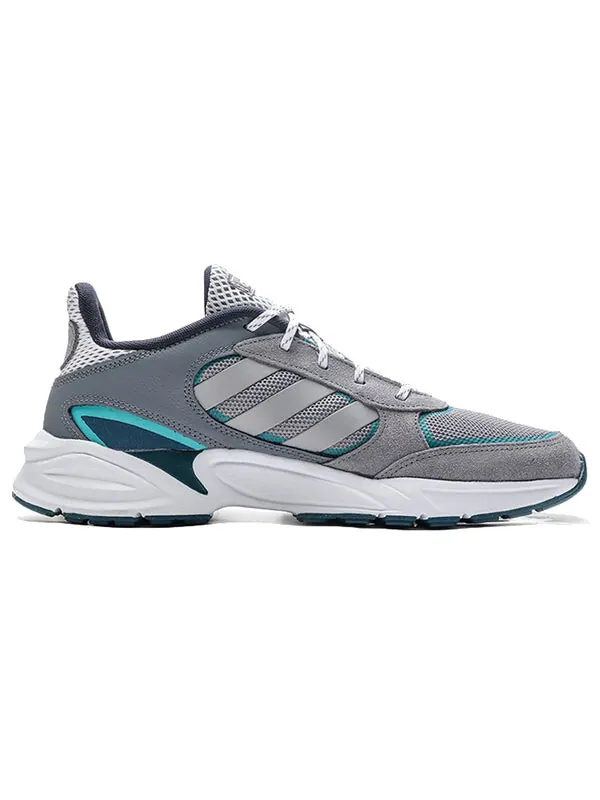 Кроссовки neo 90s valasion Adidas — изображение 2 из 4, серый/белый/зеленый