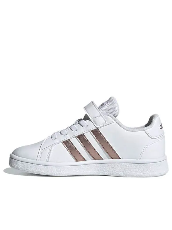 Кроссовки neo grand court Adidas — изображение 1 из 4, белый/золотистый