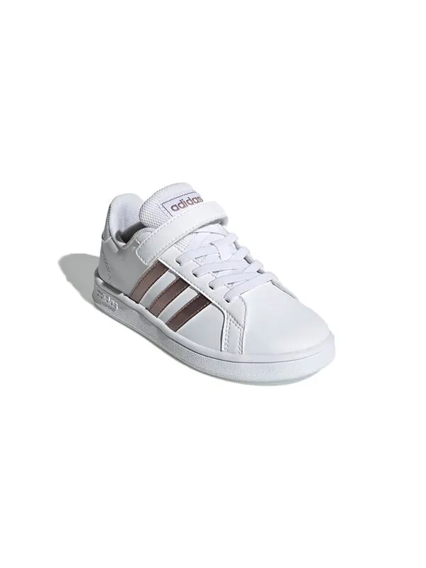 Кроссовки neo grand court Adidas — изображение 3 из 4, белый/золотистый