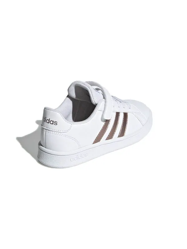Кроссовки neo grand court Adidas — изображение 4 из 4, белый/золотистый