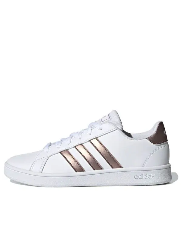 Кроссовки neo grand court k Adidas — изображение 1 из 4, белый/коричневый