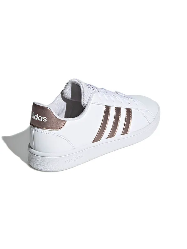 Кроссовки neo grand court k Adidas — изображение 4 из 4, белый/коричневый
