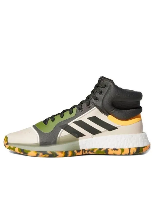 Кроссовки Marquee Boost Adidas — изображение 1 из 4, серый/белый/зеленый