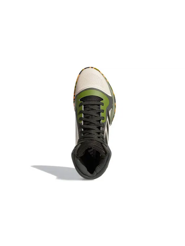 Кроссовки Marquee Boost Adidas — изображение 4 из 4, серый/белый/зеленый