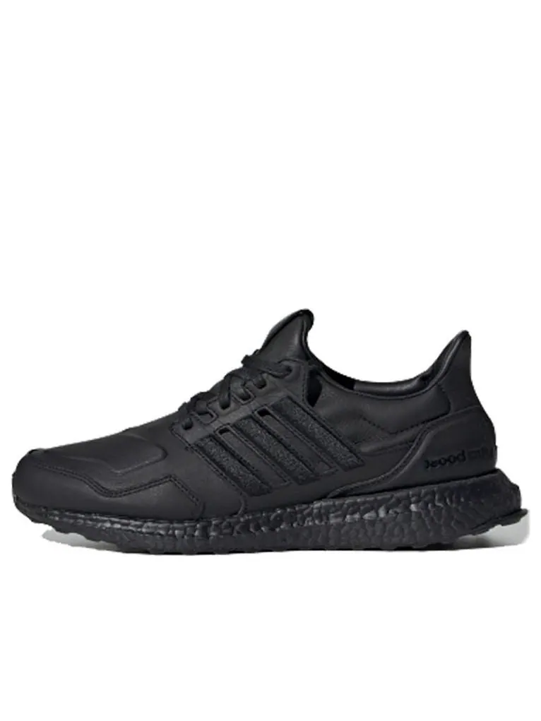Беговые кроссовки adidas UltraBoost Leather 'Core Black' — изображение 1 из 5, черный