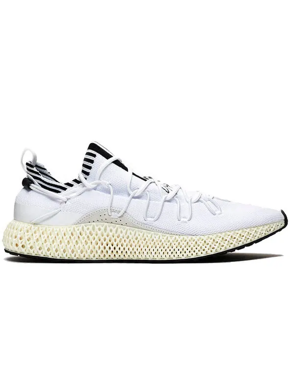 Кроссовки y-3 runner 4d ii 'core white' Adidas — изображение 2 из 4, белый