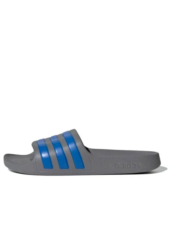 Тапочки adidas Adilette Aqua K Grey/Blue — изображение 1 из 4, серый/синий