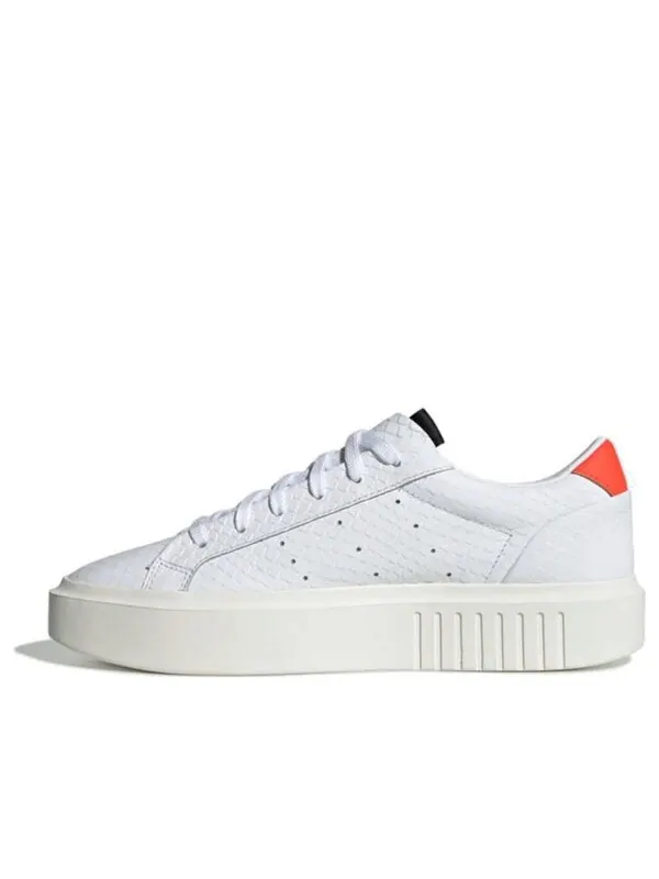 Кроссовки гладкие супер Adidas — изображение 1 из 4, белый/красный