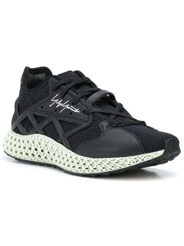 Кроссовки y-3 runner 4d 'core black' Adidas — изображение 2 из 4, черный