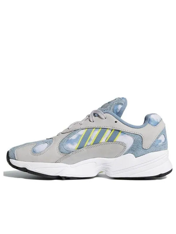 Массивные кеды yung 1 Adidas — изображение 1 из 4, серый/серый/желтый
