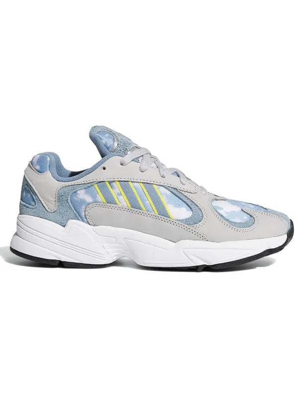 Массивные кеды yung 1 Adidas — изображение 2 из 4, серый/серый/желтый