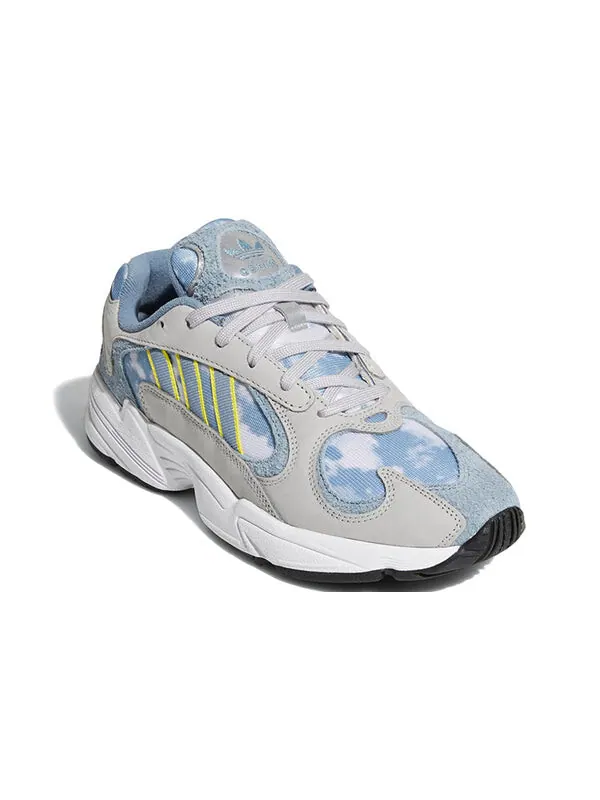 Массивные кеды yung 1 Adidas — изображение 3 из 4, серый/серый/желтый