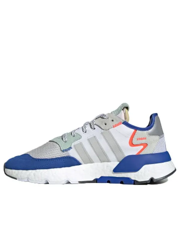Кроссовки оригинальные nite jogger Adidas — изображение 1 из 4, синий/серый