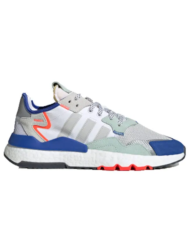 Кроссовки оригинальные nite jogger Adidas — изображение 2 из 4, синий/серый