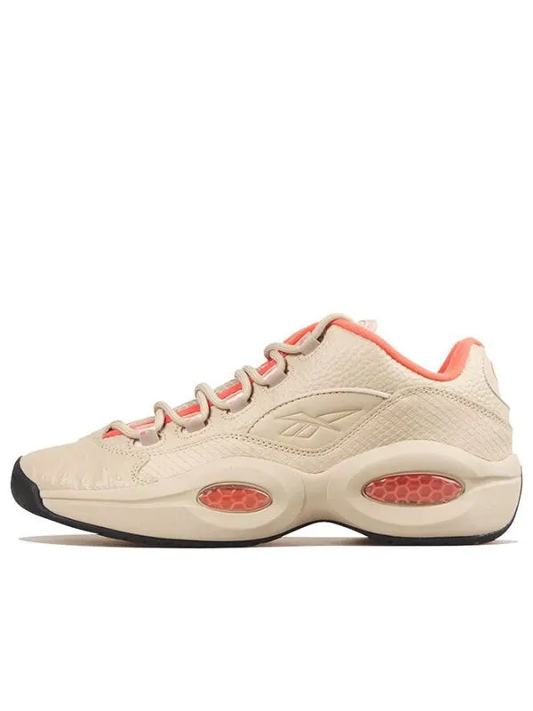 Кроссовки question low 'exotic leathers' Reebok — изображение 1 из 4, бежевый