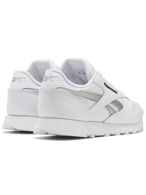 Кроссовки classic leather 'white silver metallic' Reebok — изображение 4 из 4, белый