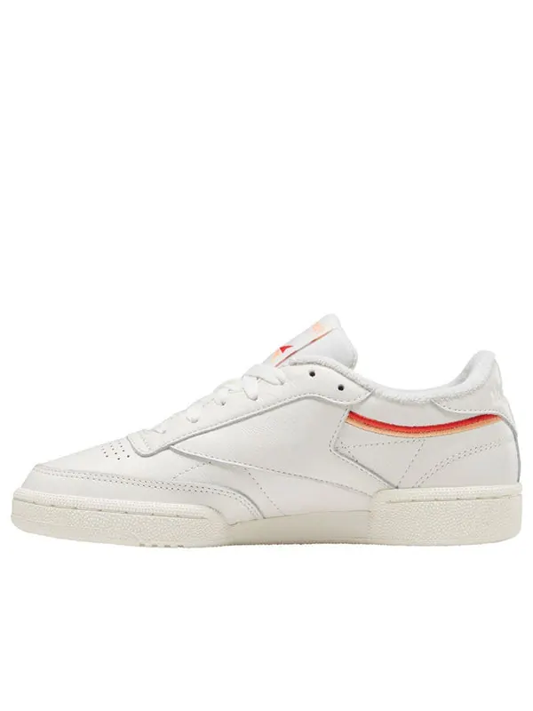 Кроссовки club c 85 'chalk sunbaked orange' Reebok — изображение 1 из 4, белый/оранжевый