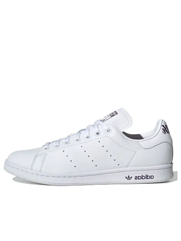 Кроссовки оригиналы stan smith shoes Adidas — изображение 1 из 4, белый/фиолетовый