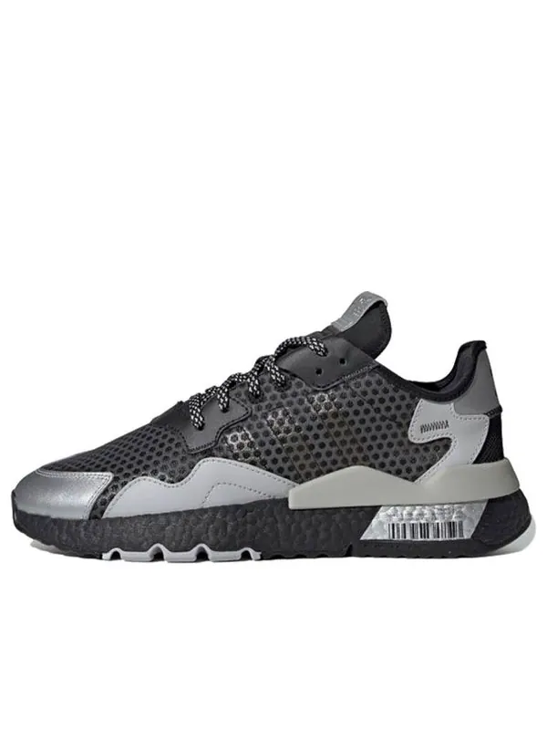 Кроссовки nite jogger 'bar code graphic' Adidas — изображение 1 из 4, черный