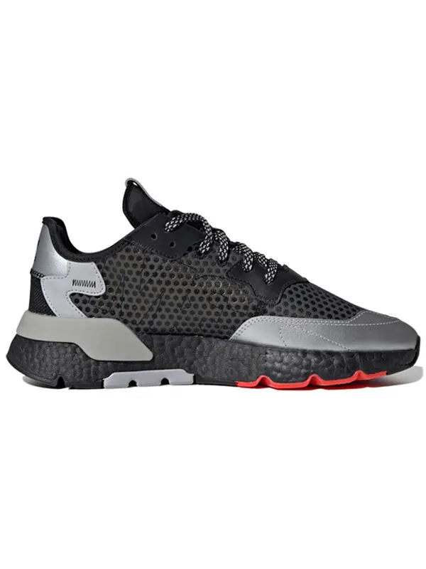 Кроссовки nite jogger 'bar code graphic' Adidas — изображение 2 из 4, черный
