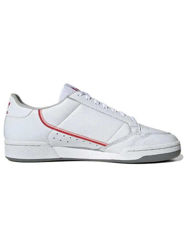Кроссовки континентальные 80 Adidas — изображение 2 из 4, белый/красный