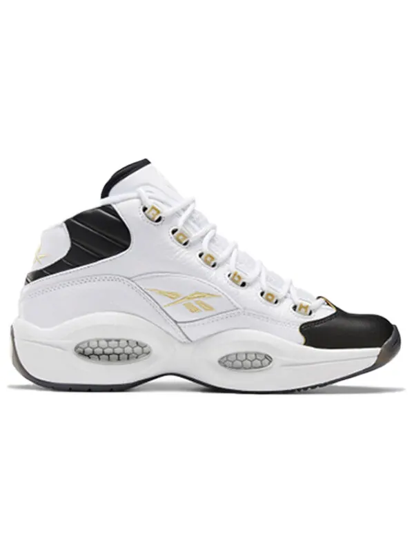 Кроссовки question mid 'respect my shine' Reebok — изображение 2 из 4, черный