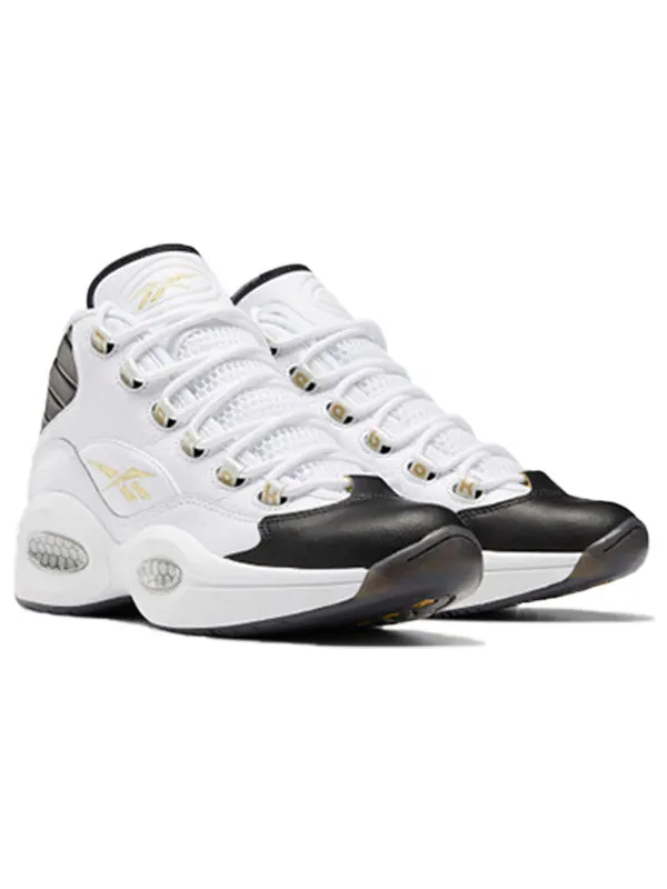 Кроссовки question mid 'respect my shine' Reebok — изображение 3 из 4, черный