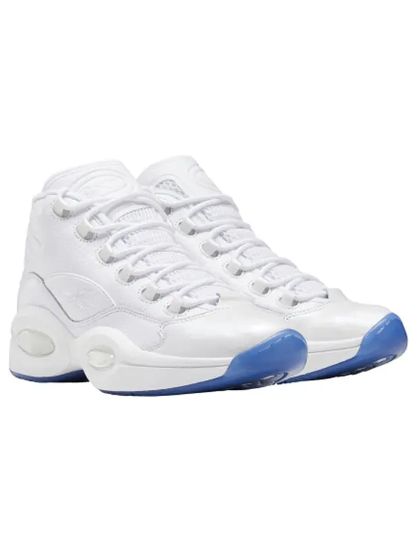 Кроссовки question mid 'blue sole' Reebok — изображение 2 из 4, белый