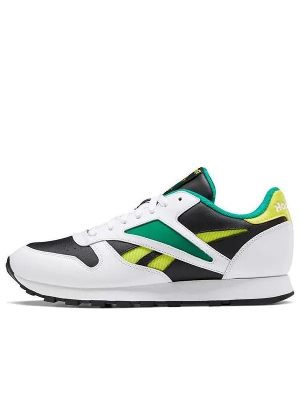 Кроссовки classic leather mark 'black hero yellow' Reebok — изображение 1 из 4, черный