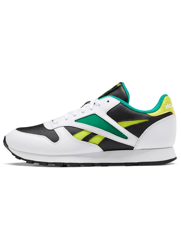 Кроссовки classic leather mark 'black hero yellow' Reebok — изображение 2 из 4, черный