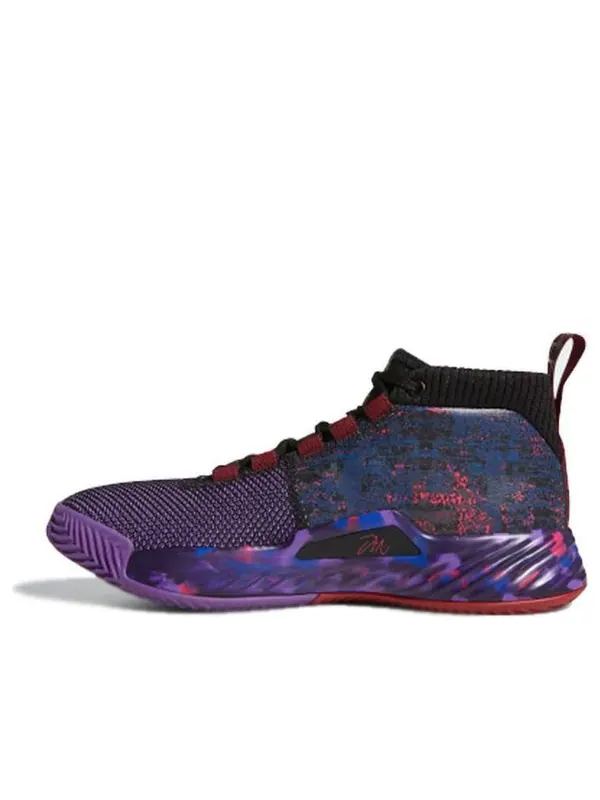Кроссовки dame 5 lillard basketball 'cblack cburgu scarle' Adidas — изображение 1 из 4, коричневый