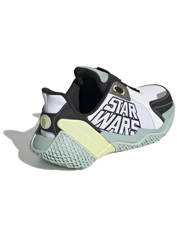 Кроссовки star wars x 4uture runner j Adidas — изображение 3 из 4, белый/зеленый