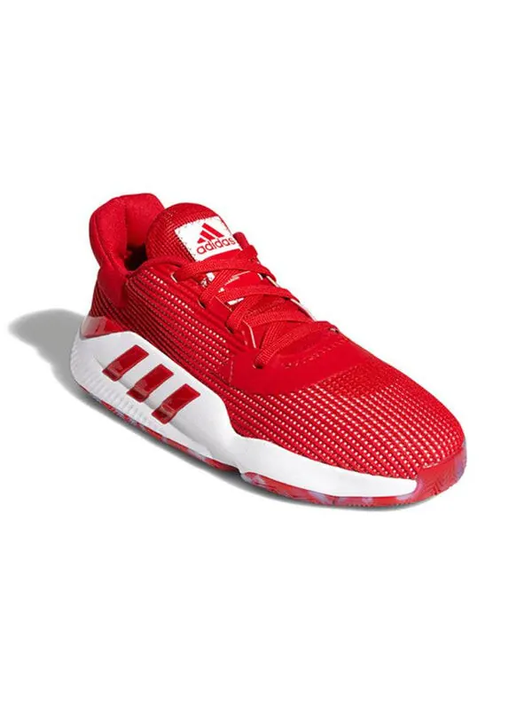 Кроссовки pro bounce 2019 низкие красные Adidas — изображение 3 из 4, красный/белый