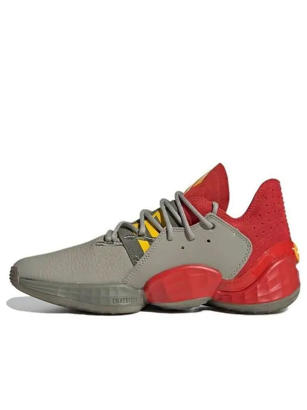 Кроссовки Harden Vol. 4 Adidas — изображение 1 из 4, зеленый/красный/желтый