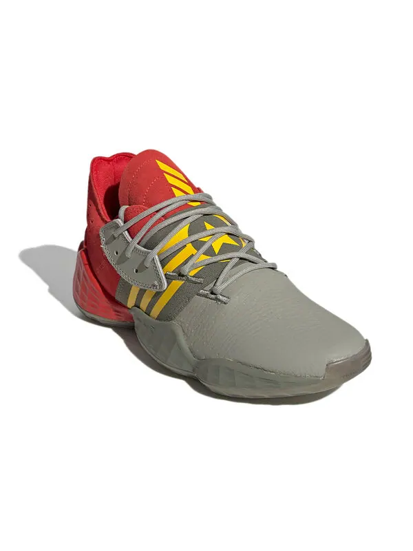 Кроссовки Harden Vol. 4 Adidas — изображение 3 из 4, зеленый/красный/желтый